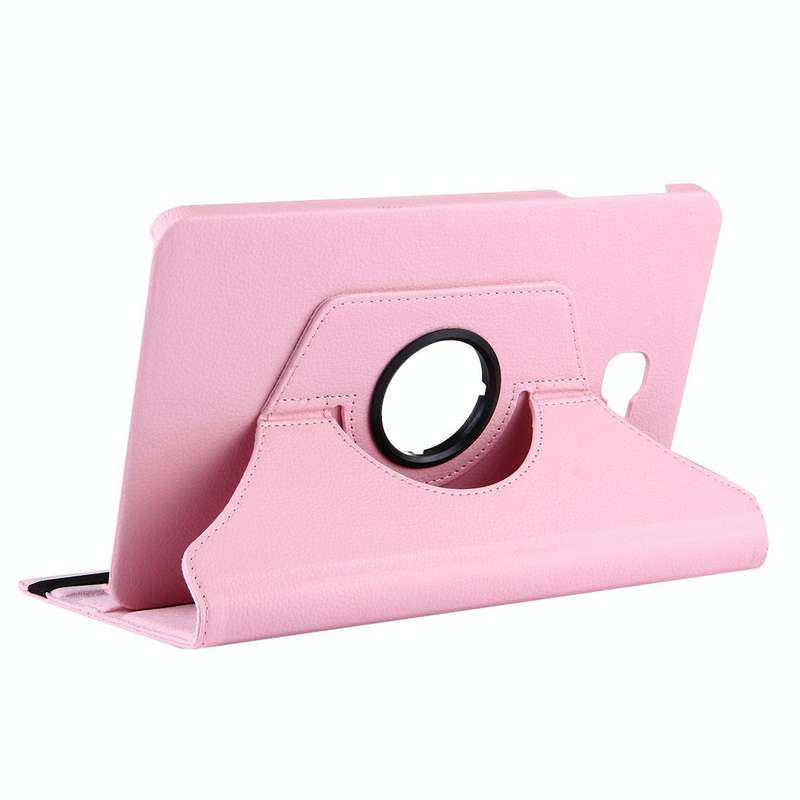 For Galaxy Tab A 10.1 / T580 Litchi Texture Horizontal Flip 360 Degrees Rotation Leather Case wit...