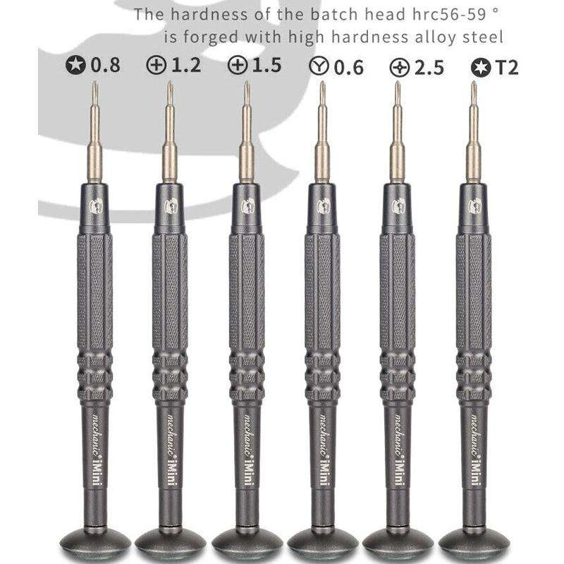 MECHANIC iMini Series Mobile Phone Repair Glasses Screw Batch Clock Tool, Series: Phillips 1.2