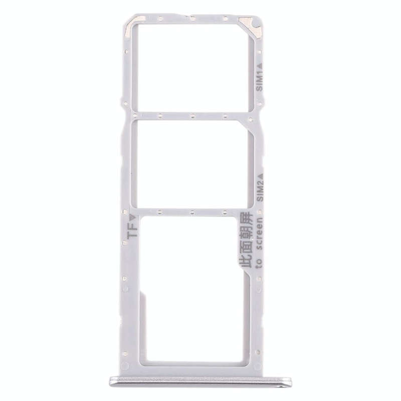 SIM Card Tray + SIM Card Tray + Micro SD Card Tray for Huawei Enjoy 10e / Honor Play 9A (Silver)