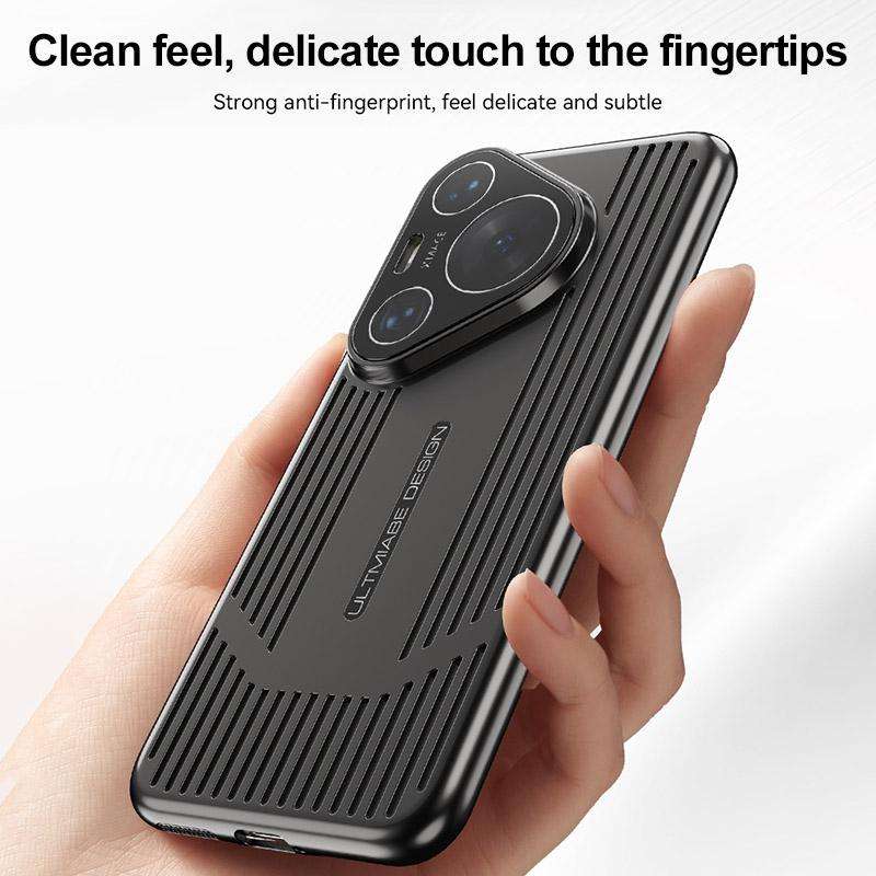 For Huawei Pura 70 Ultra Ice Sense Heat Dissipation Electroplating Frosted Phone Case(Grey)