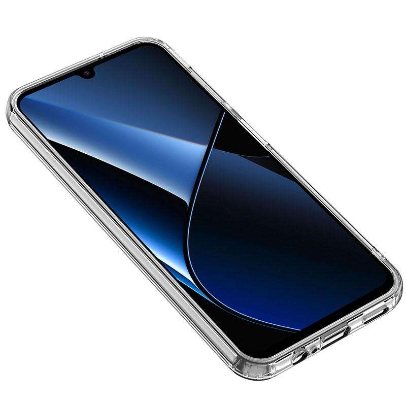 For Samsung Galaxy A34 Armor Clear TPU Hard PC Phone Case(Clear)