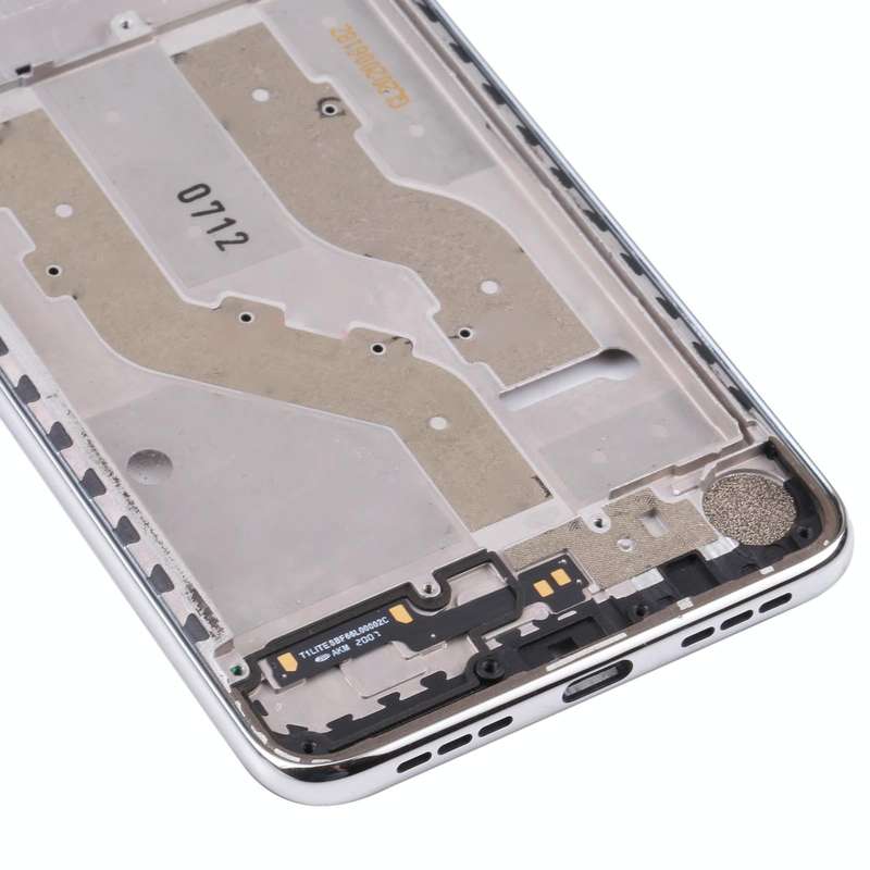 Original Front Housing LCD Frame Bezel Plate for TCL 10L / 10 Lite T770H, T770B (Silver)