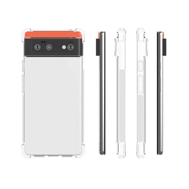 For Google Pixel 6 Shockproof Non-slip Waterproof Thickening TPU Protective Case (Transparent)