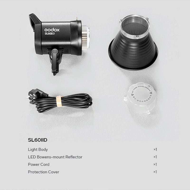 Godox SL60IID 70W 5600K Daylight Balanced LED Video Light (UK Plug)