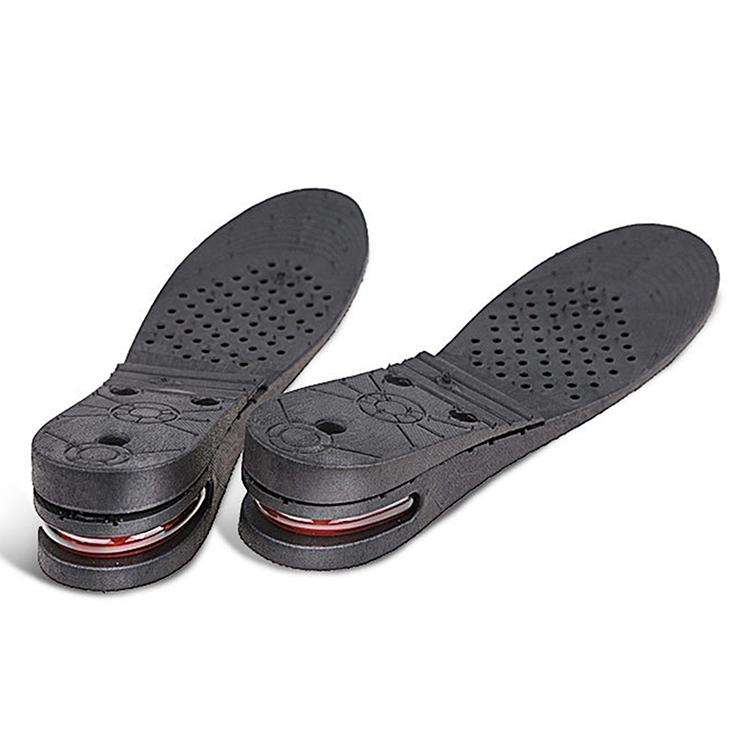 2 Pairs 032 Adjust Inner Height Insole Free Size Cutable Insole, Colour: Black Single Layer (abou...