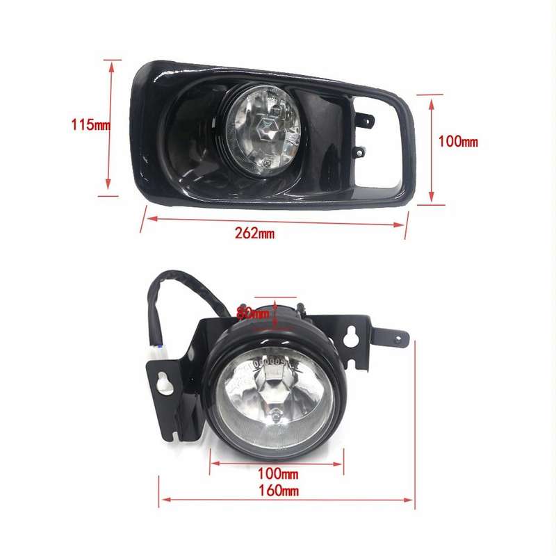 1 Pair Car Modified Front Fog Light for Honda Civic 1999-2000 (White Light)