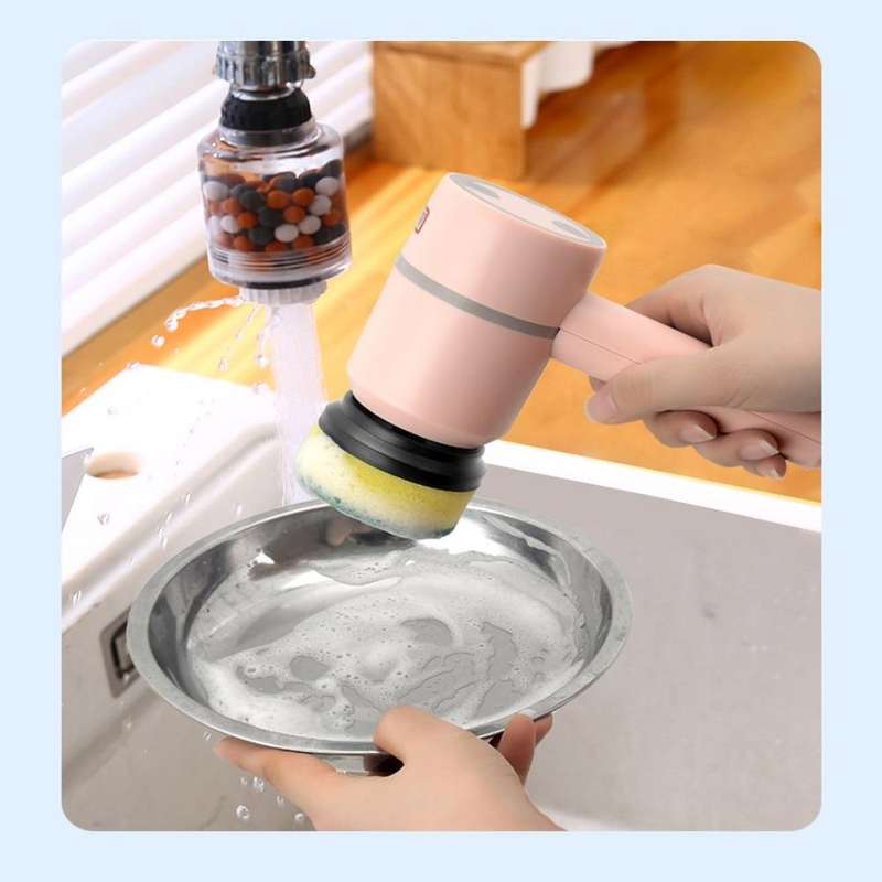 Wireless Electric Cleaning Brush USB Rechargeable Kitchen Bathtub Tile Cleaning Brushes Green 120...