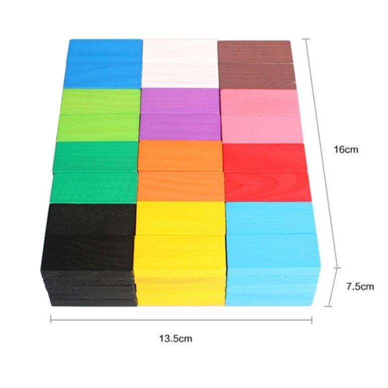 12 Colors 120 PCS / Set Building Blocks Competition Puzzle Early Education Wooden Toys for Childr...