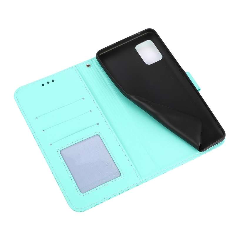 For Samsung Galaxy A71 Skin Feel Embossed Sunflower Horizontal Flip Leather Case with Holder & Ca...