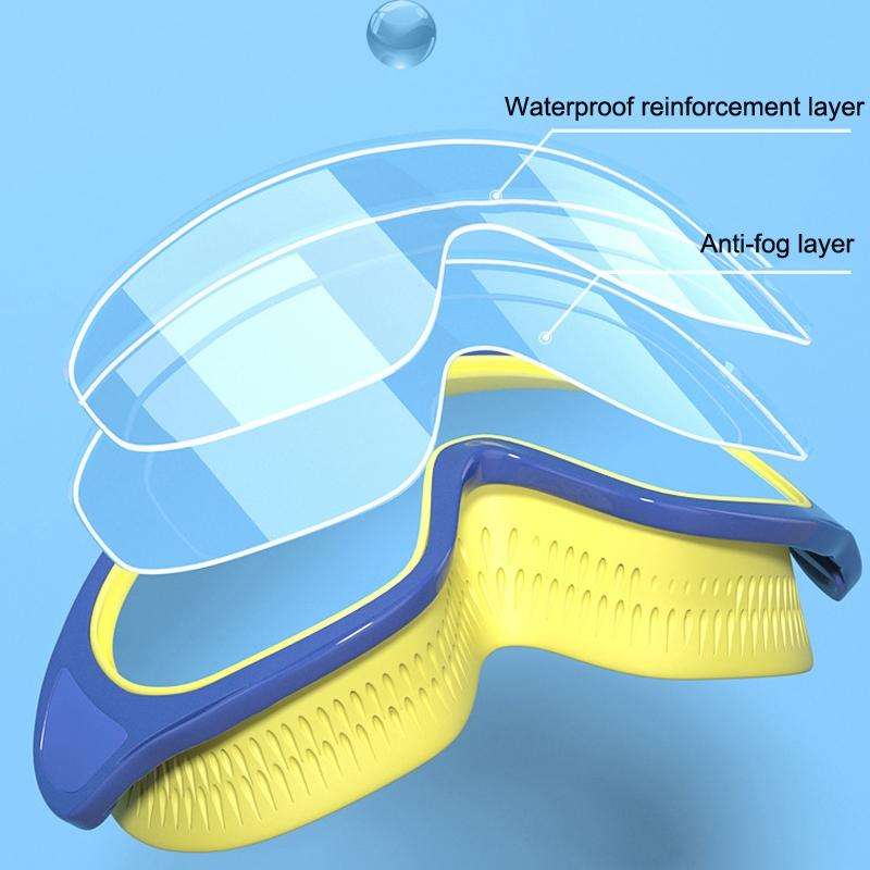 Anti-fog Children Swimming Goggles Comfortable Large Frame Diving Glasses, Color: Macaron