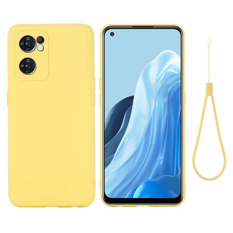 For OPPO Reno7 5G Global / Find X5 Lite Pure Color Liquid Silicone Shockproof Full Coverage Phone...