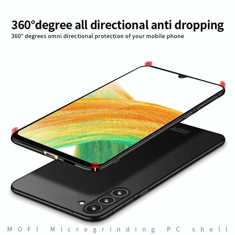 For Samsung Galaxy A54 5G MOFI Frosted PC Ultra-thin Hard Phone Case(Black)