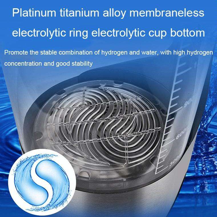 V8 2L Micro-electrolysis hydrogen-rich Water Machine Home Smart Cleaning Hydrogen-rich Kettle(UK ...