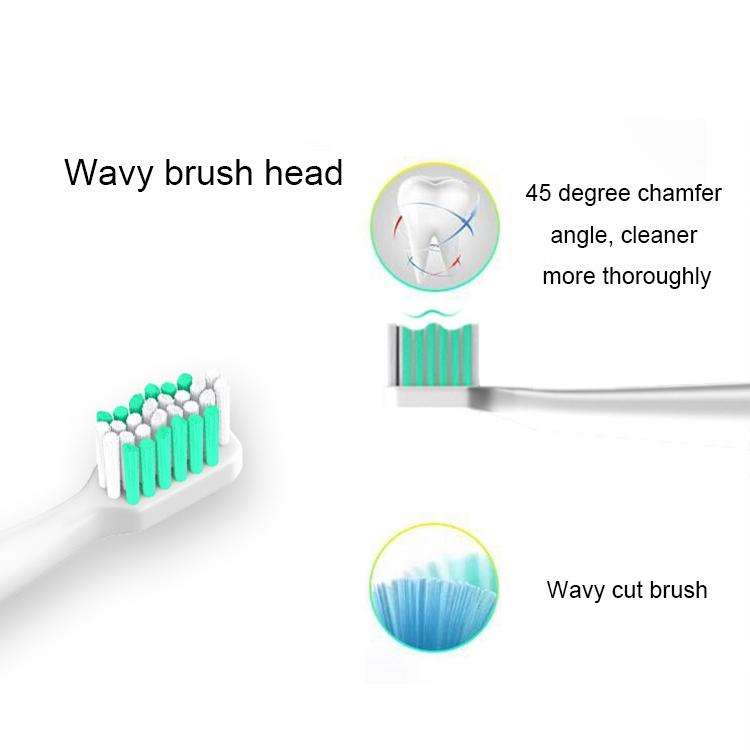 USB Wireless Charge Sonic Electric Toothbrush Adult Oral Hygiene Rechargeable Ultrasonic Tooth Br...