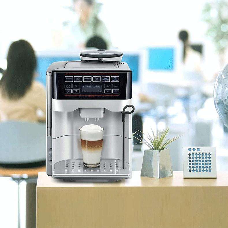 For Bosch VeroAroma / Siemens EQ.6 Series Coffee Machine Milk Pipe and Cleaning Brush Set(Dark Gray)
