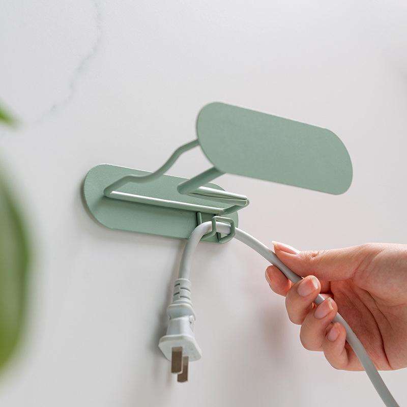 Bathroom Hair Dryer No Punching Iron Hanger(Brown)