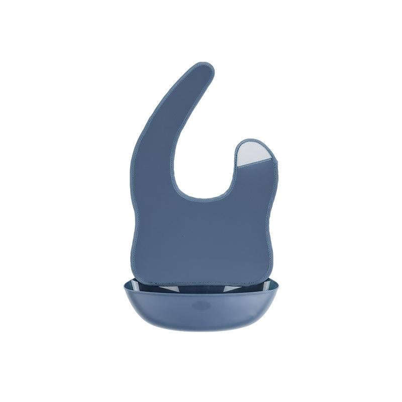 Baby Easy Clean Eating Bib Stereo Waterproof Ultra-light Rice Pocket(Ganquity)