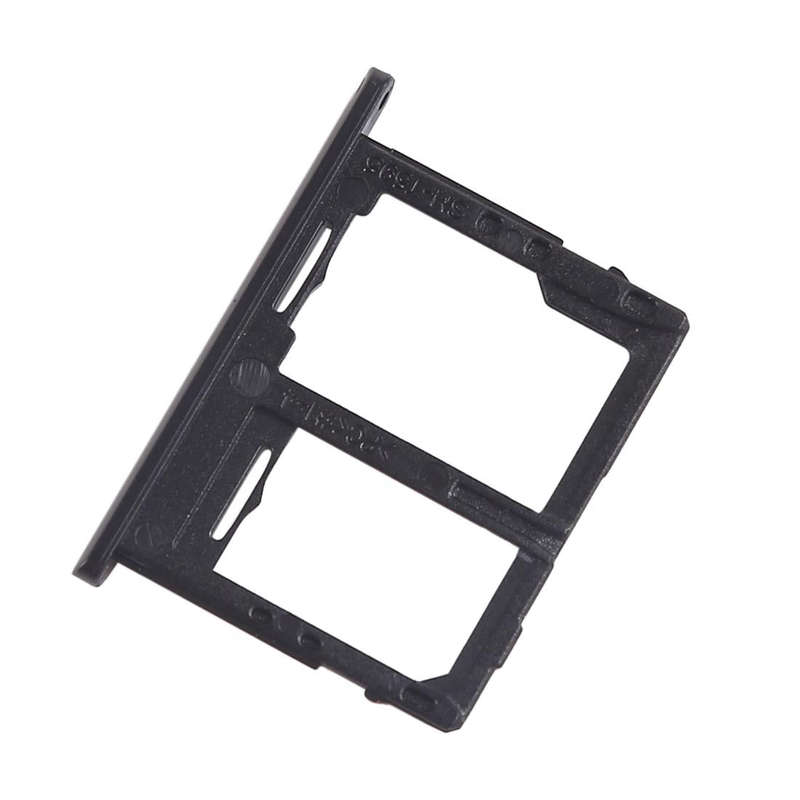 For Galaxy Tab A 10.5 inch T595 (4G Version) SIM Card Tray + Micro SD Card Tray (Black)