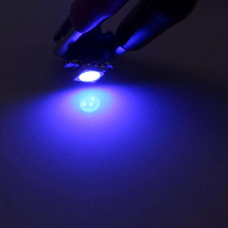 2 PCS B8.5 Blue Light 0.2W 12LM 1 LED SMD 5050 LED Instrument Light Bulb Dashboard Light for Vehi...