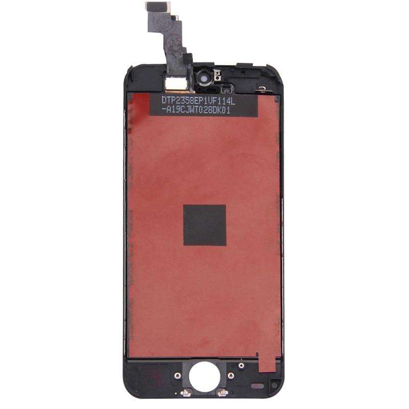 10 PCS TFT LCD Screen for iPhone 5C Digitizer Full Assembly with Frame (Black)