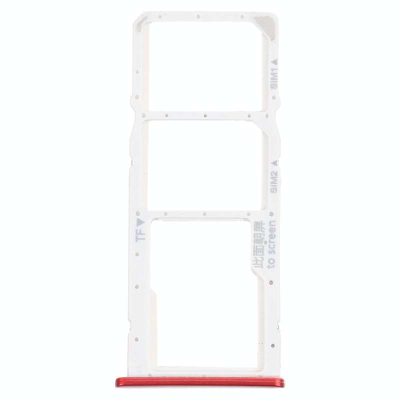 SIM Card Tray + SIM Card Tray + Micro SD Card Tray for Honor 7C (Red)