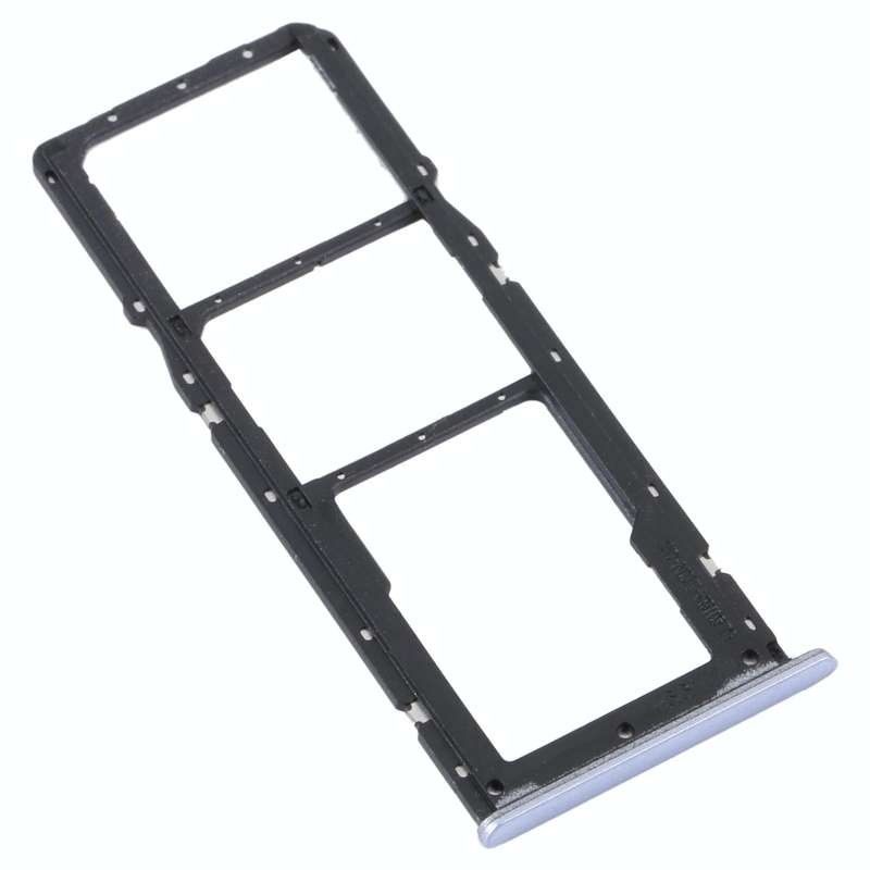 For Realme C31 SIM Card Tray + SIM Card Tray + Micro SD Card Tray (Silver)