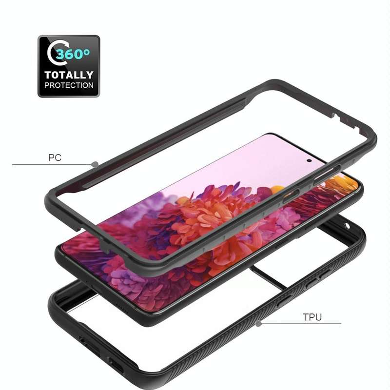 For Samsung Galaxy S21 Ultra 5G Starry Sky Solid Color Series Shockproof PC + TPU Protective Case...