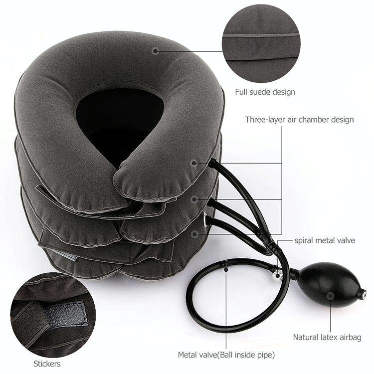 Household Full Cashmere Cervical Traction Instrument Neck Protection Inflatable Cervical Spine Ma...