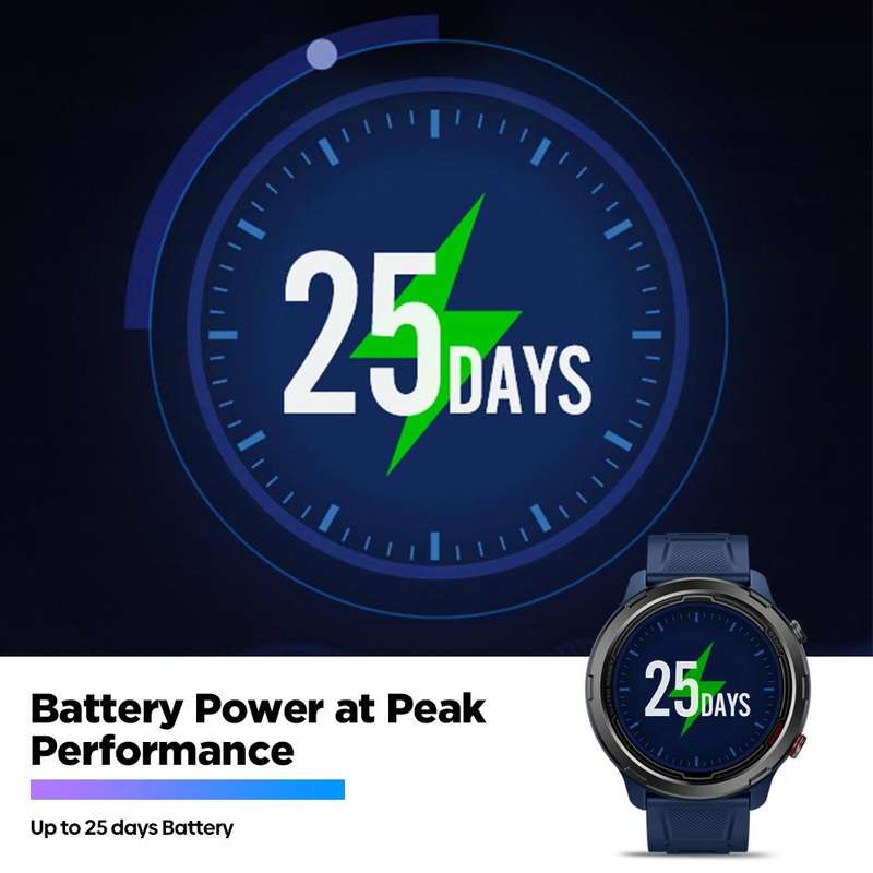 Zeblaze Stratos 2 Lite 1.32 inch IPS Screen 5 ATM Waterproof GPS Smart Watch, Support Heart Rate ...