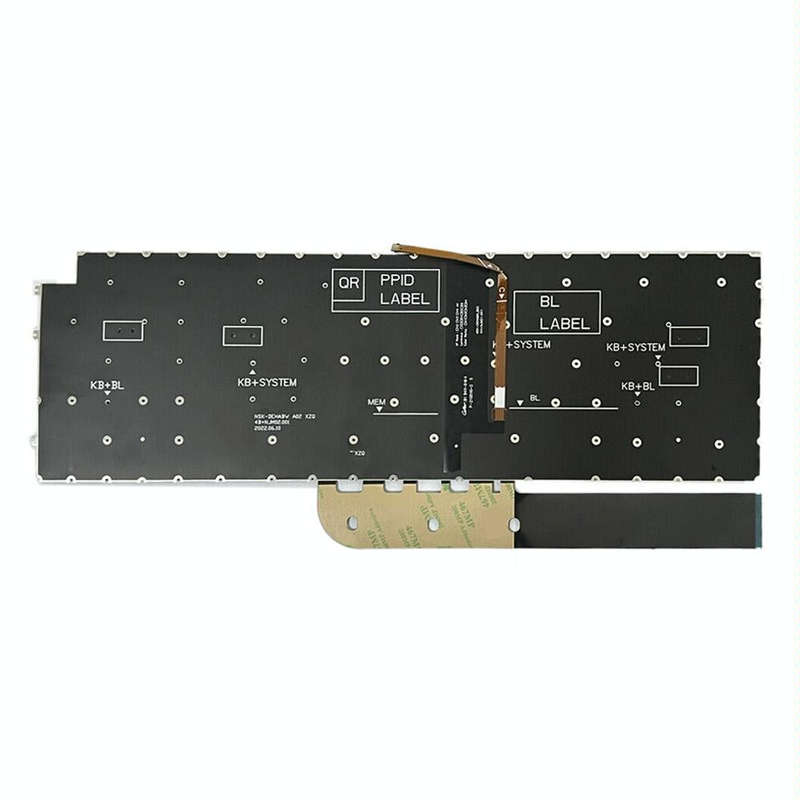 For Dell Inspiron 15-3511 3515 5510 7510 16-7610 US Version Backlight Laptop Keyboard(Black)