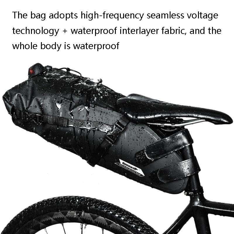 Rhinowalk RK19511 Full Waterproof Bicycle Saddle Tail Bag Big Capacity Road Bike Bag, Colour: RK1...