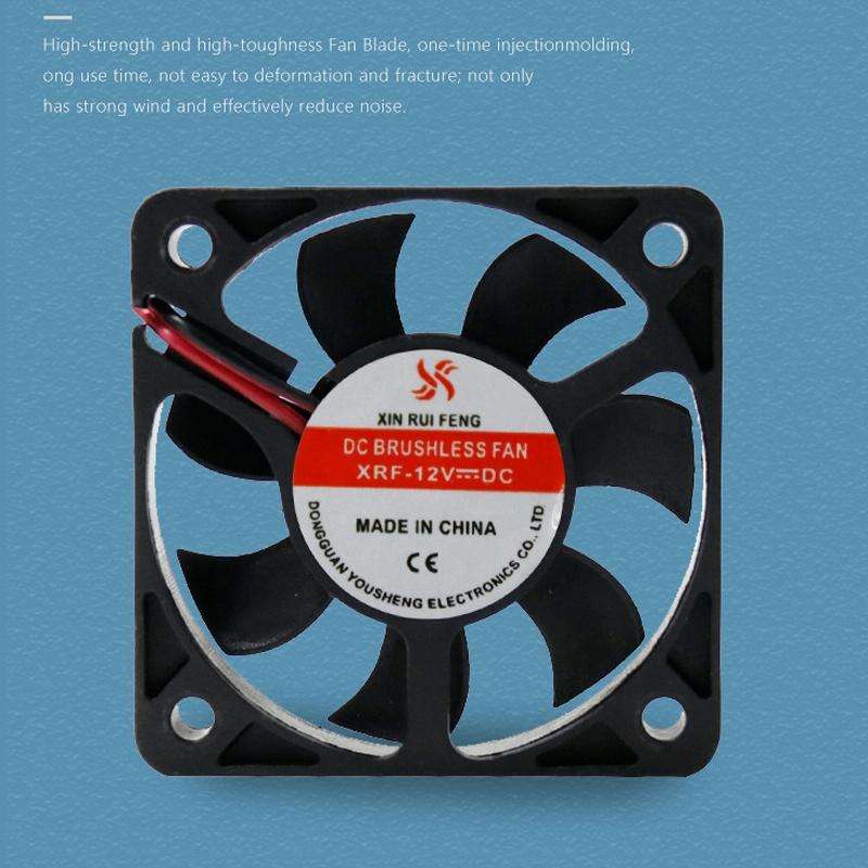 3pcs XIN RUI FENG 12V Oil Bearing 5cm Silent DC Cooling Fan