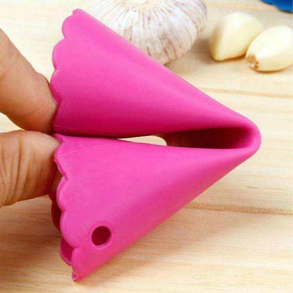 2 PCS Kitchen Peeling Garlic Press Garlic Peeler Does Not Hurt the Hand Silicone Garlic Peeler(Gr...