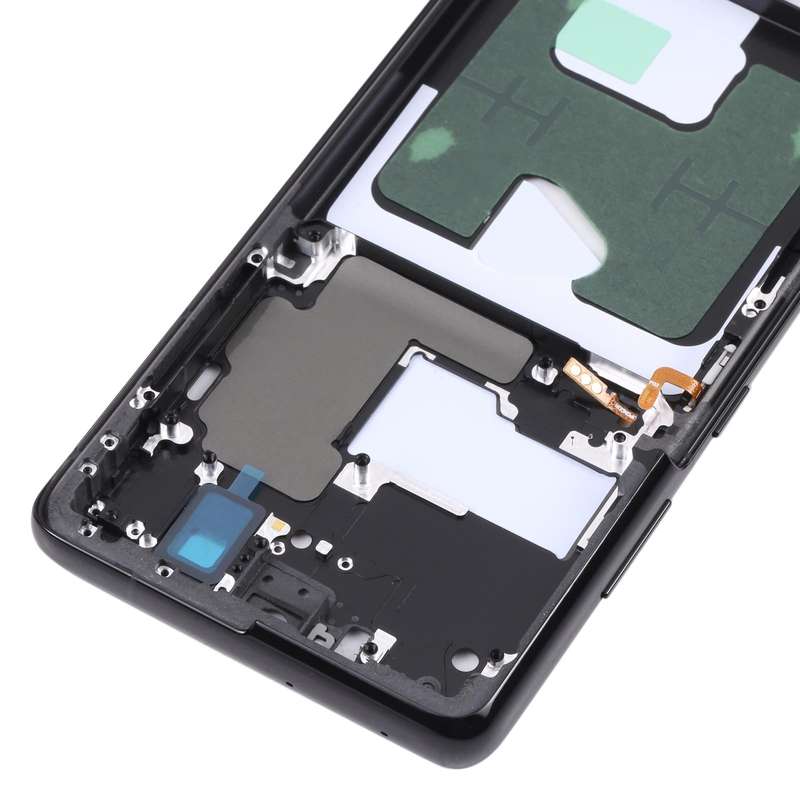 For Samsung Galaxy S21 Ultra 5G SM-G998B Middle Frame Bezel Plate (Black)