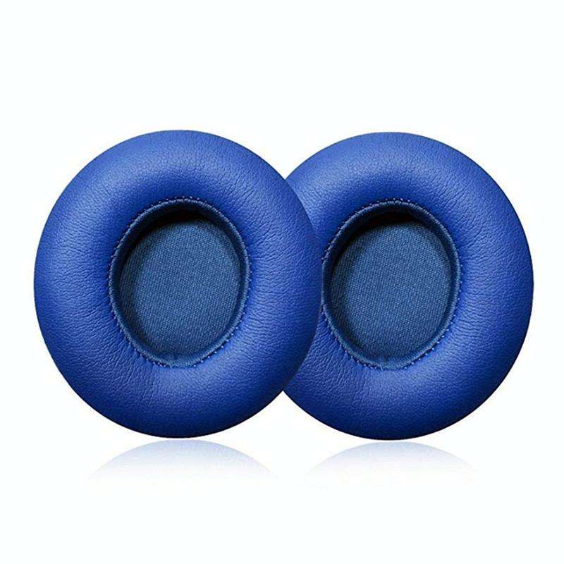 1 Pair Soft Sponge Earmuff Headphone Jacket for Beats Solo 2.0, Wired Version(Blue)