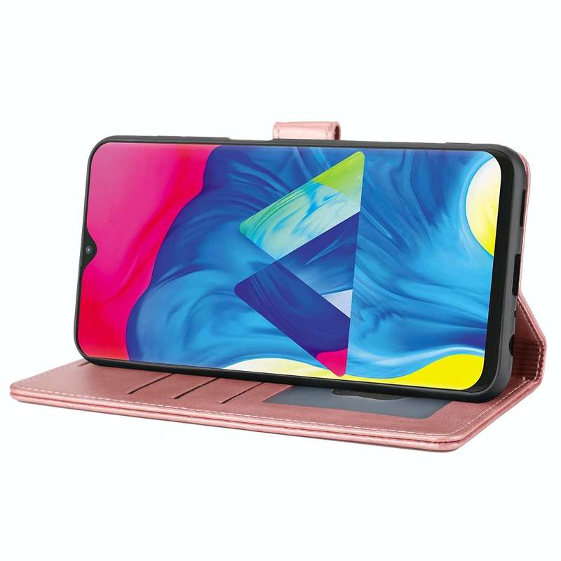 For Samsung Galaxy A20 / A30 Classic Wallet Flip Leather Phone Case(Pink)