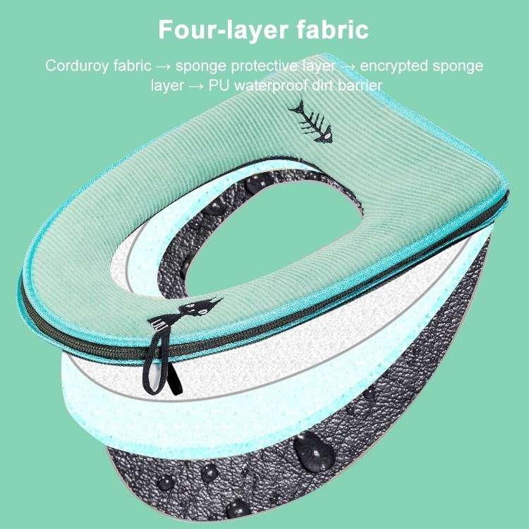Washable Bathroom Toilet Seat Cover Warmer Soft Cushion Pad Closestool Lid Mat Household Products...