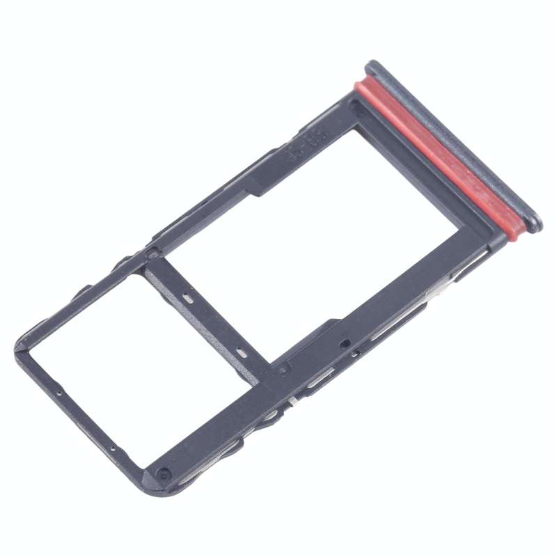 For TCL Stylus 5G T779W SIM Card Tray + Micro SD Card Tray (Black)