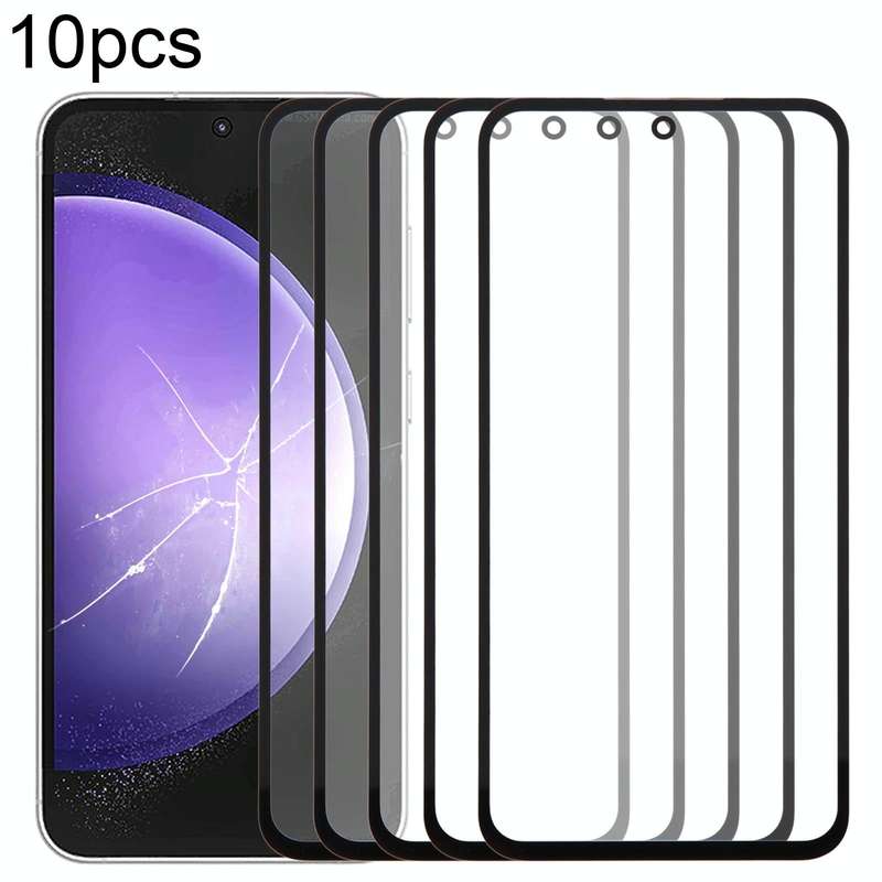 For Samsung Galaxy S23 FE SM-S711B 10pcs Front Screen Outer Glass Lens with OCA Optically Clear A...