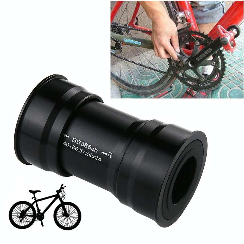 BB386 EVO Press Fit Style Bottom Bracket Fits 86.5mm for SHIMANO, Prowheel, SRAM GXP Mountain Bik...