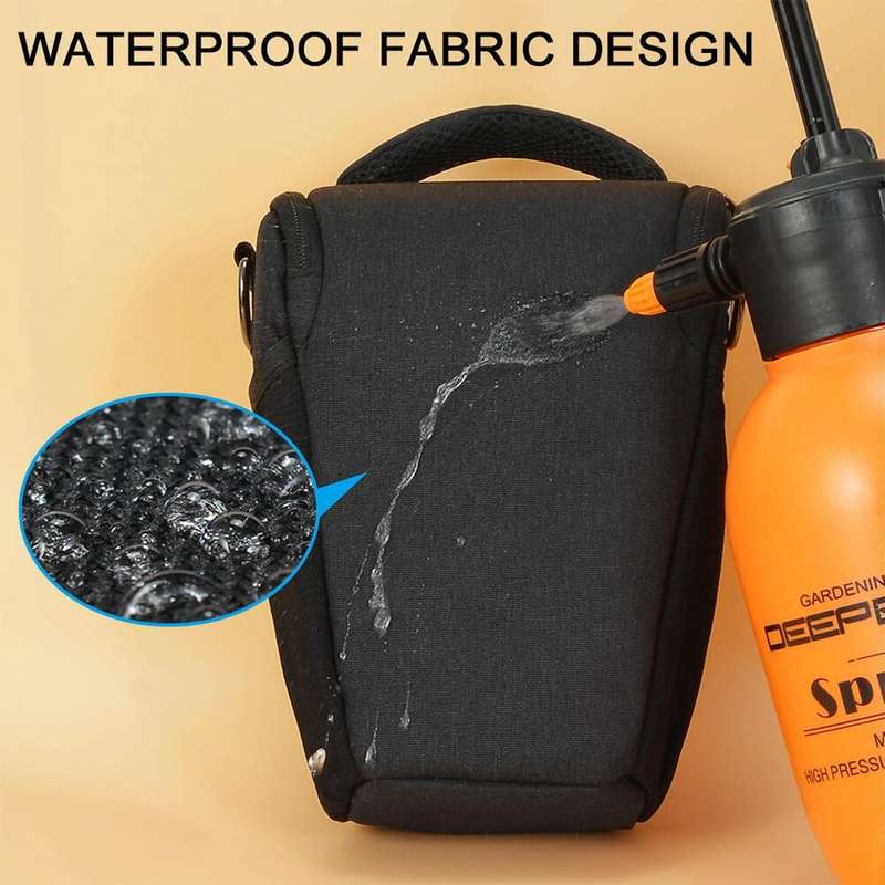 CADEN D11 Waterproof Crossbody Shoulder SLR Camera Bag, Size: 20.5 x 16 x 27cm (Black)