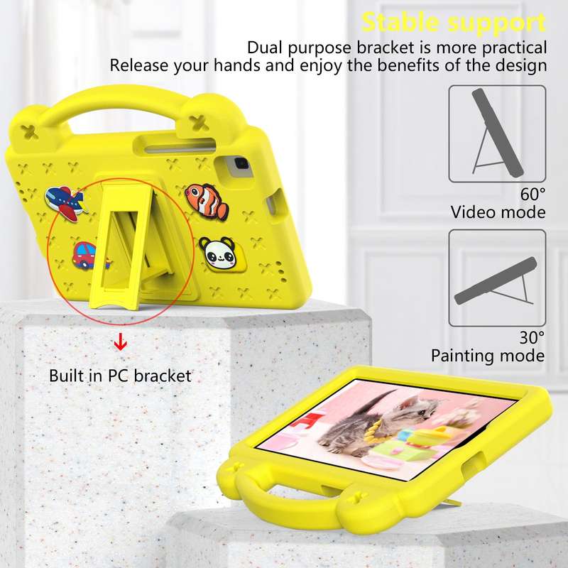 For Samsung Galaxy Tab A 8.0 2019 T290 / T295 Handle Kickstand Children EVA Shockproof Tablet Cas...