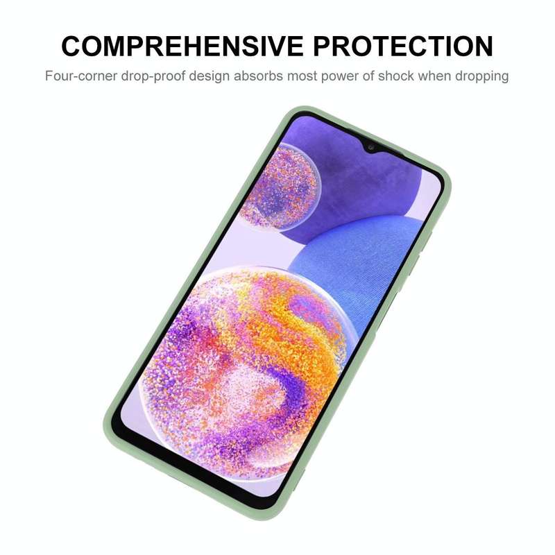 For Samsung Galaxy A23 ENKAY Liquid Silicone Soft Shockproof Phone Case(Light Green)