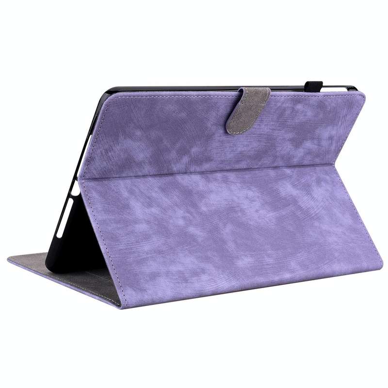 For Amazon Kindle Paperwhite 5 Tiger Pattern PU Tablet Case With Sleep / Wake-up Function(Purple)