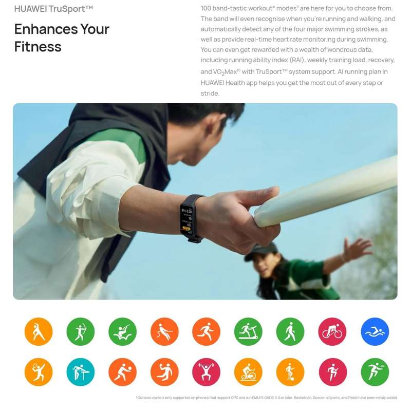 HUAWEI Band 8 NFC 1.47 inch AMOLED Smart Watch, Support Heart Rate / Blood Pressure / Blood Oxyge...