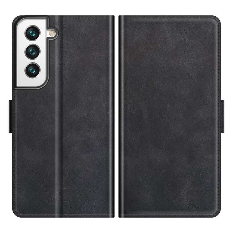 For Samsung Galaxy S22 5G Dual-side Magnetic Buckle Horizontal Flip Leather Case with Holder & Ca...