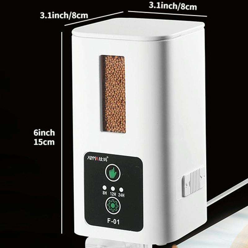 XINMA F-01 400ml Fish Tank Automatic Feeding Device Aquarium Intelligente Timing High-capacity Fi...