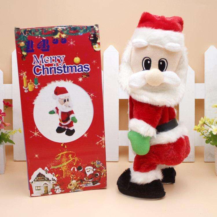 Electric Twisted Fart Shake Hips Santa Claus With Music Christmas Novel Birthday Gift(Santa Claus)