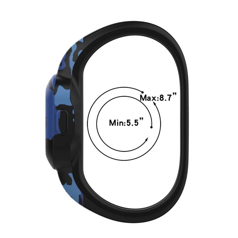 For Garmin Vivofit JR3 No Buckle Silicone Printing Watch Band, Size:L(Mosaic)