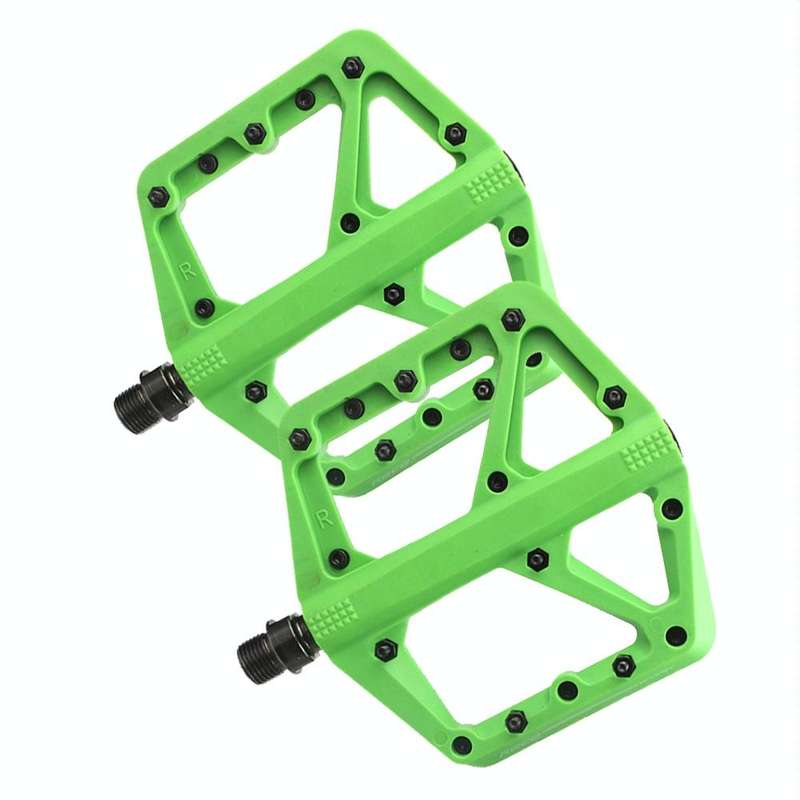RACEWORK RK66 Mountain Bike Nylon Fiber Pedals(Green)